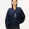 Kenzo Jungle Poem’ Genderless Bomber in Mixed Linen