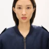 Kenzo Jungle Poem’ Genderless Bomber in Mixed Linen
