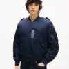 Kenzo Jungle Poem’ Genderless Bomber in Mixed Linen