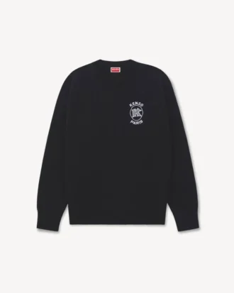 Kenzo Paris Emblem’ Embroidered Jumper in Cotton