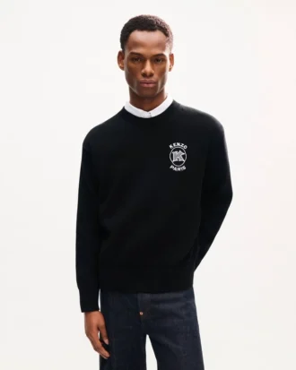 Kenzo Paris Emblem’ Embroidered Jumper in Cotton
