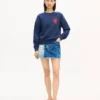 Kenzo Paris Emblem’ Embroidered Sweatshirt in Cotton