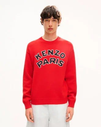 Kenzo Paris Emblem’ Jumper in Wool Cotton