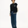 Kenzo Paris Emblem’ Varsity Cardigan in Mixed Cotton