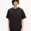 Kenzo Signature’ Baseball Short Sleeve Shirt in Cotton Poplin