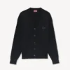 Kenzo Signature Cable’ Embroidered Knit Cardigan