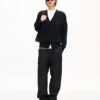 Kenzo Signature Cable’ Embroidered Knit Cardigan