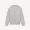 Kenzo Signature’ Embroidered Cardigan in Merino Wool