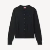 Kenzo Signature’ Embroidered Cardigan in Merino Wool