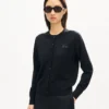 Kenzo Signature’ Embroidered Cardigan in Merino Wool