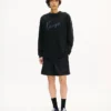 Kenzo Signature’ Embroidered Long Sleeve T-Shirt in Cotton
