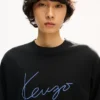Kenzo Signature’ Embroidered Long Sleeve T-Shirt in Cotton
