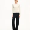 Kenzo Signature’ Embroidered Loose Knit Jumper in Cotton Wool