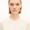 Kenzo Signature’ Embroidered Loose Knit Jumper in Cotton Wool