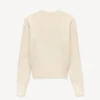 Kenzo Signature’ Embroidered Loose Knit Jumper in Cotton Wool