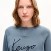 Kenzo Signature’ Embroidered Sweatshirt in Cotton