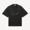 Kenzo Signature’ Embroidered T-Shirt in Merino Wool