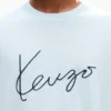 Kenzo Signature’ Embroidered T-Shirt in Merino Wool