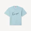 Kenzo Signature’ Embroidered T-Shirt in Merino Wool