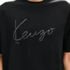 Kenzo Signature’ Embroidered T-Shirt in Merino Wool