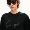 Kenzo Signature’ Embroidered T-Shirt in Merino Wool