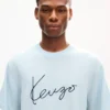 Kenzo Signature’ Embroidered T-Shirt in Merino Wool