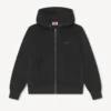 Kenzo Signature’ Embroidered Zip-Up Hoodie in Cotton