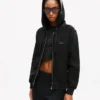 Kenzo Signature’ Embroidered Zip-Up Hoodie in Cotton