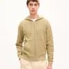 Kenzo Signature’ Embroidered Zip-Up Hoodie in Cotton