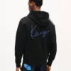 Kenzo Signature’ Embroidered Zip up Hoodie in Cotton