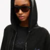Kenzo Signature’ Embroidered Zip-Up Hoodie in Cotton