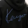 Kenzo Signature’ Embroidered Zip up Hoodie in Cotton