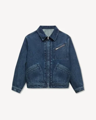 Kenzo Signature’ Genderless Utility Jacket in Japanese Denim