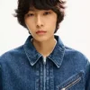Kenzo Signature’ Genderless Utility Jacket in Japanese Denim