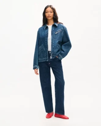 Kenzo Signature’ Genderless Utility Jacket in Japanese Denim