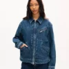 Kenzo Signature’ Genderless Utility Jacket in Japanese Denim