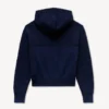 Kenzo Signature’ Knitted Zip-Up Hoodie in Cotton Wool