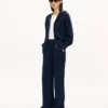 Kenzo Signature’ Straight Pants in Cotton Wool