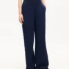 Kenzo Signature’ Straight Pants in Cotton Wool