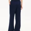 Kenzo Signature’ Straight Pants in Cotton Wool