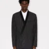 Kenzo Stripes’ Double Breasted Tailored Kimono Jacket