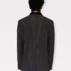 Kenzo Stripes’ Double Breasted Tailored Kimono Jacket