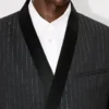 Kenzo Stripes’ Double Breasted Tailored Kimono Jacket