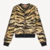 Kenzo Tiger’ Cardigan in Mixed Cotton and Wool