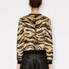 Kenzo Tiger’ Cardigan in Mixed Cotton and Wool