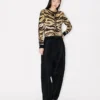 Kenzo Tiger’ Cardigan in Mixed Cotton and Wool