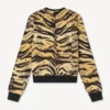 Kenzo Tiger’ Cardigan in Mixed Cotton and Wool