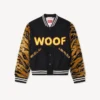 Kenzo Tiger’ Genderless Printed Varsity Jacket in Virgin Wool