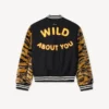 Kenzo Tiger’ Genderless Printed Varsity Jacket in Virgin Wool
