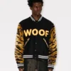Kenzo Tiger’ Genderless Printed Varsity Jacket in Virgin Wool